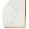 CosmoLiving by Cosmopolitan White Marble Glam Bookends, 6" x 4" x 2"
